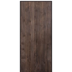 GlassCraft, Model: Vertical Iron Plank Barn Door