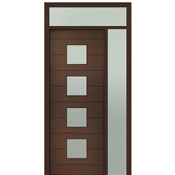 DSA Doors, Model: Flores 4-Lite-Square 8/0 E-01-1SL-T