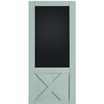 GlassCraft, Model: MDF 3/4 Panel Blackboard with Crossbuck Barn Door