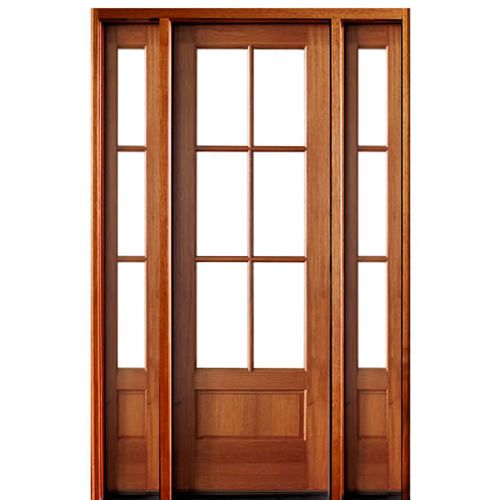 8'0 Wide Full Lite Fiberglass Patio Prehung Double Door Unit with  Sidelites - Door Clearance Center