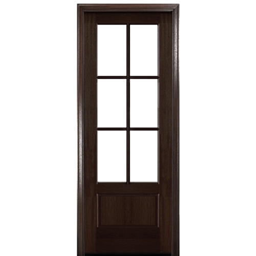 8'0 Wide Full Lite Fiberglass Patio Prehung Triple Door Unit