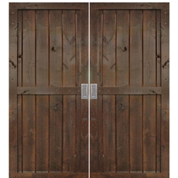 GlassCraft, Model: Two Panel Barn Door-2