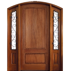 DSA Doors, Model: Trinity 2 Panel Iron E-18