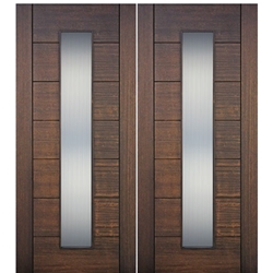 Hoelscher, Model:1-Lite-1 Vertical Contemporary Double Entry Door