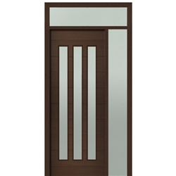 DSA Doors, Model: Flores 3-Lite-Vertical 8/0 E-01-1SL-T
