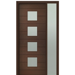 DSA Doors, Model: Flores 4-Lite-Square 8/0 E-01-1SL