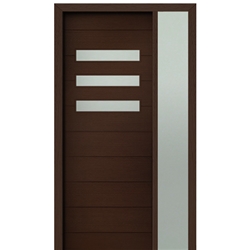 DSA Doors, Model: Luca 3-Lite-Horizontal 8/0 E-01-1SL