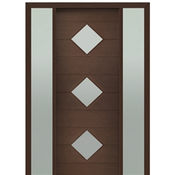 DSA Doors, Model: Flores 3-Lite-Diamond 8/0 E-03