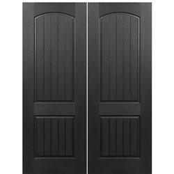 2-Panel Arch V-Groove-FG-2 72"x96" Double Door