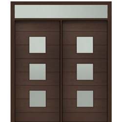 DSA Doors, Model: Luca 3-Lite-Square 6/8 E-04-T