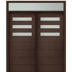 DSA Doors, Model: Luca 3-Lite-Horizontal 6/8 E-04-T