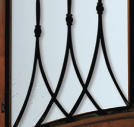 Detail photo of Warwick wrought iron grille