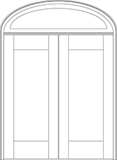 Double Doors with Transom